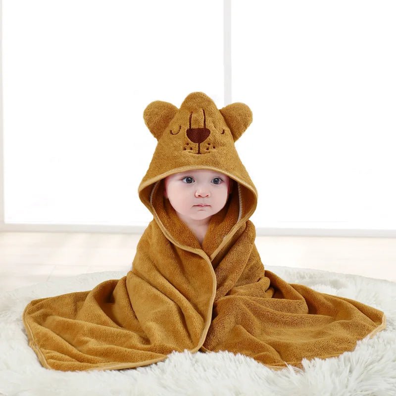 Baby Bademantel mit Kapuze - Kuscheliges Badetuch für Neugeborene & Kleinkinder - KelMix - Shop