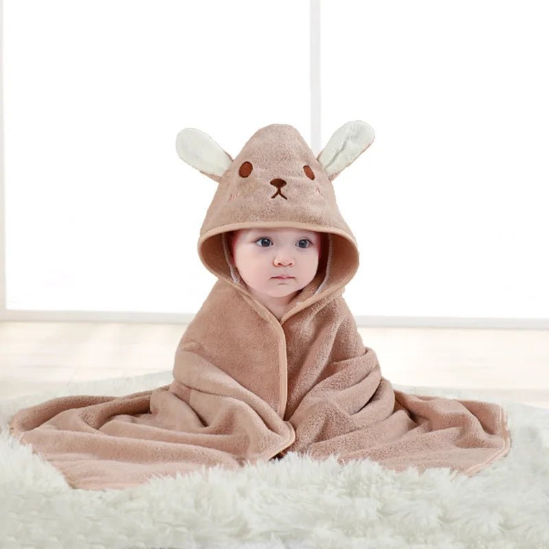 Baby Bademantel mit Kapuze - Kuscheliges Badetuch für Neugeborene & Kleinkinder - KelMix - Shop