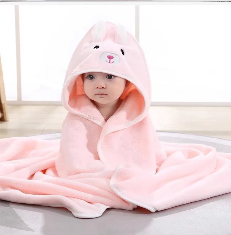 Baby Bademantel mit Kapuze - Kuscheliges Badetuch für Neugeborene & Kleinkinder - KelMix - Shop