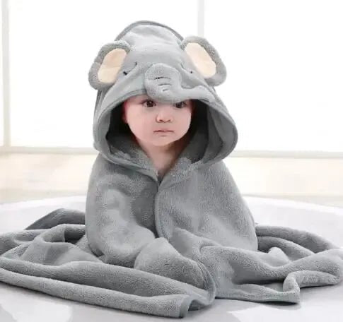 Baby Bademantel mit Kapuze - Kuscheliges Badetuch für Neugeborene & Kleinkinder - KelMix - Shop