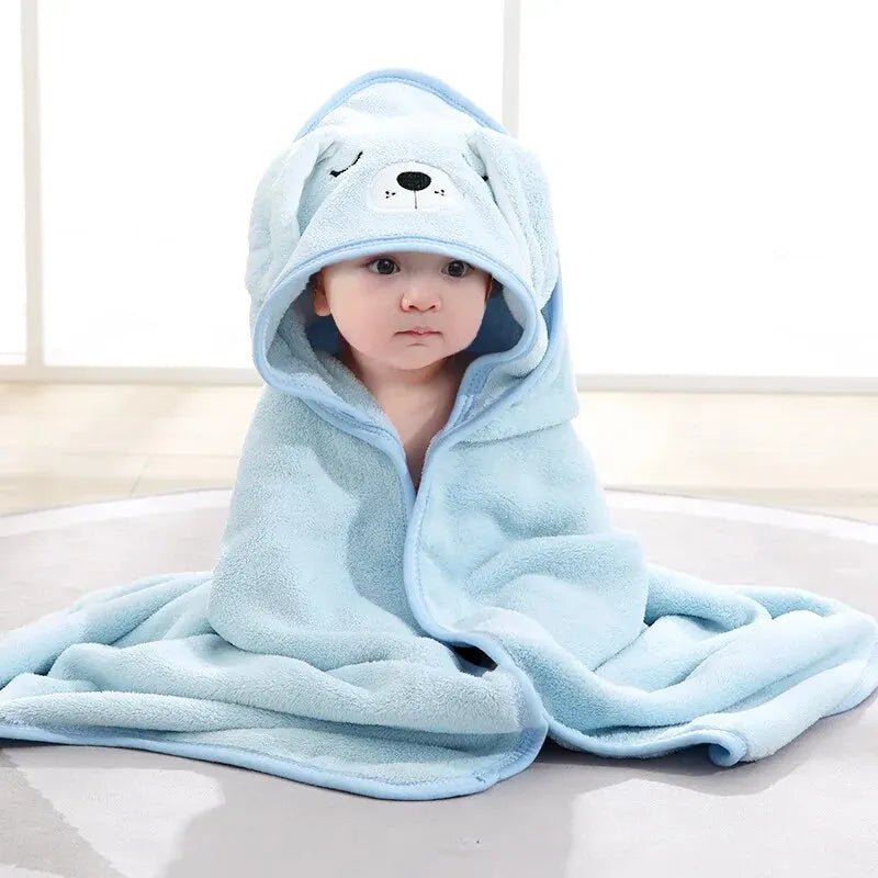 Baby Bademantel mit Kapuze - Kuscheliges Badetuch für Neugeborene & Kleinkinder - KelMix - Shop
