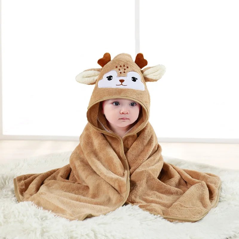 Baby Bademantel mit Kapuze - Kuscheliges Badetuch für Neugeborene & Kleinkinder - KelMix - Shop