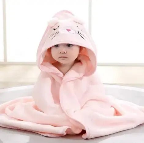 Baby Bademantel mit Kapuze - Kuscheliges Badetuch für Neugeborene & Kleinkinder - KelMix - Shop