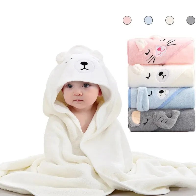 Baby Bademantel mit Kapuze - Kuscheliges Badetuch für Neugeborene & Kleinkinder - KelMix - Shop
