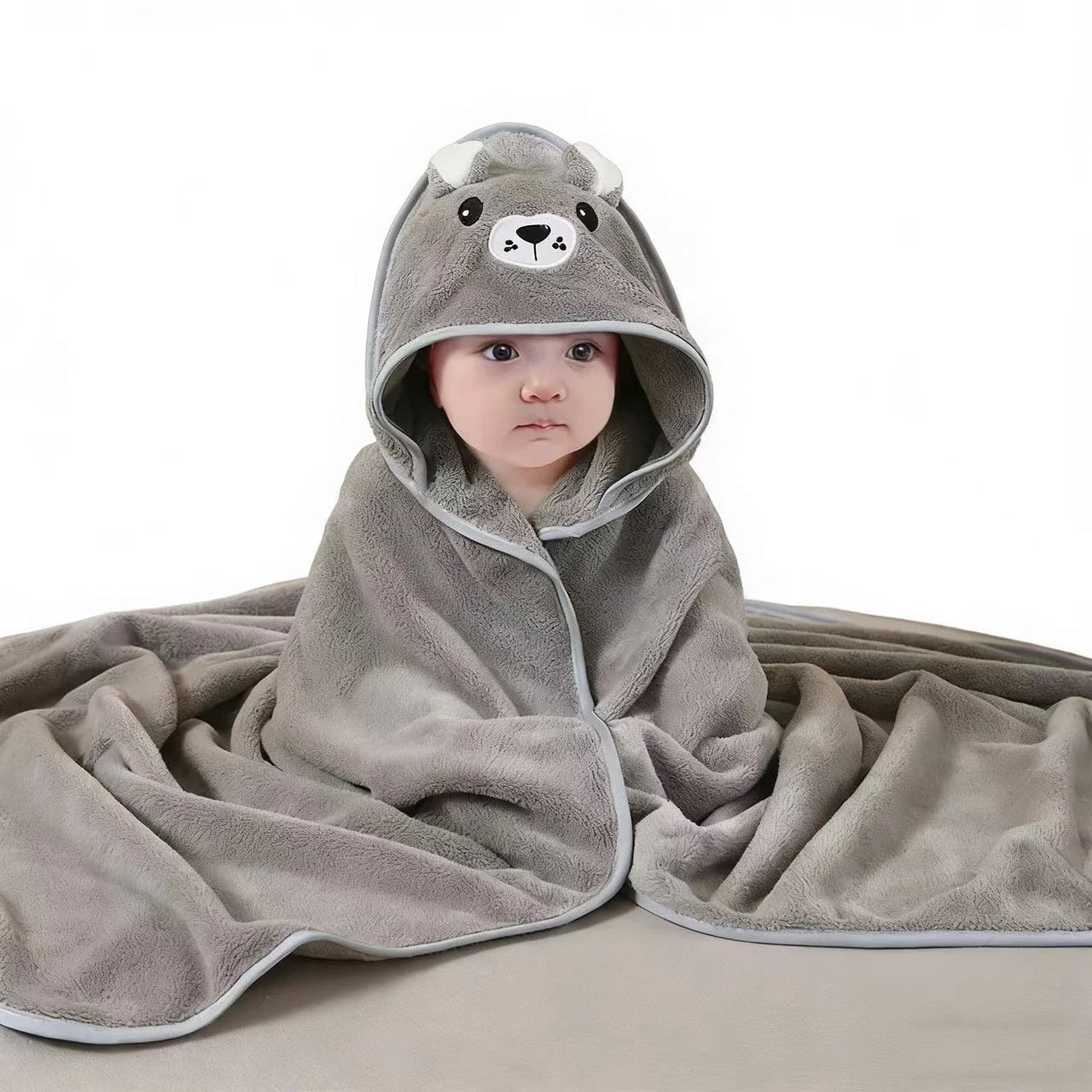 Baby Bademantel mit Kapuze - Kuscheliges Badetuch für Neugeborene & Kleinkinder - KelMix - Shop