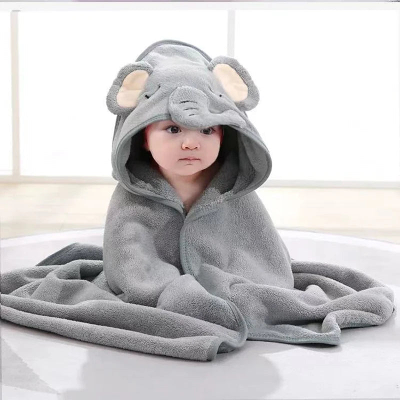 Baby Bademantel mit Kapuze - Kuscheliges Badetuch für Neugeborene & Kleinkinder - KelMix - Shop