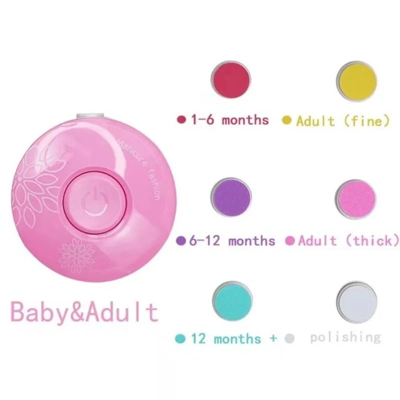 Elektrischer Baby - Nagelschneider Kinder - Nagelpolierer Säuglings - Maniküre - Schere Baby - Hygiene - Set Baby - Nagelknipser - Schneider für Neugeborene - KelMix - Shop