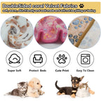 Hundedecke mit Pfotenabdruck - Weiche & Warme Haustierdecke für kleine Hunde und Katzen - KelMix - Shop