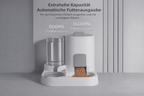 Katzen Futter - und Wasserspender - 2 - in - 1 Napf mit automatischer Wasserzufuhr für Hunde und Katzen - KelMix - Shop