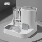 Katzen Futter - und Wasserspender - 2 - in - 1 Napf mit automatischer Wasserzufuhr für Hunde und Katzen - KelMix - Shop