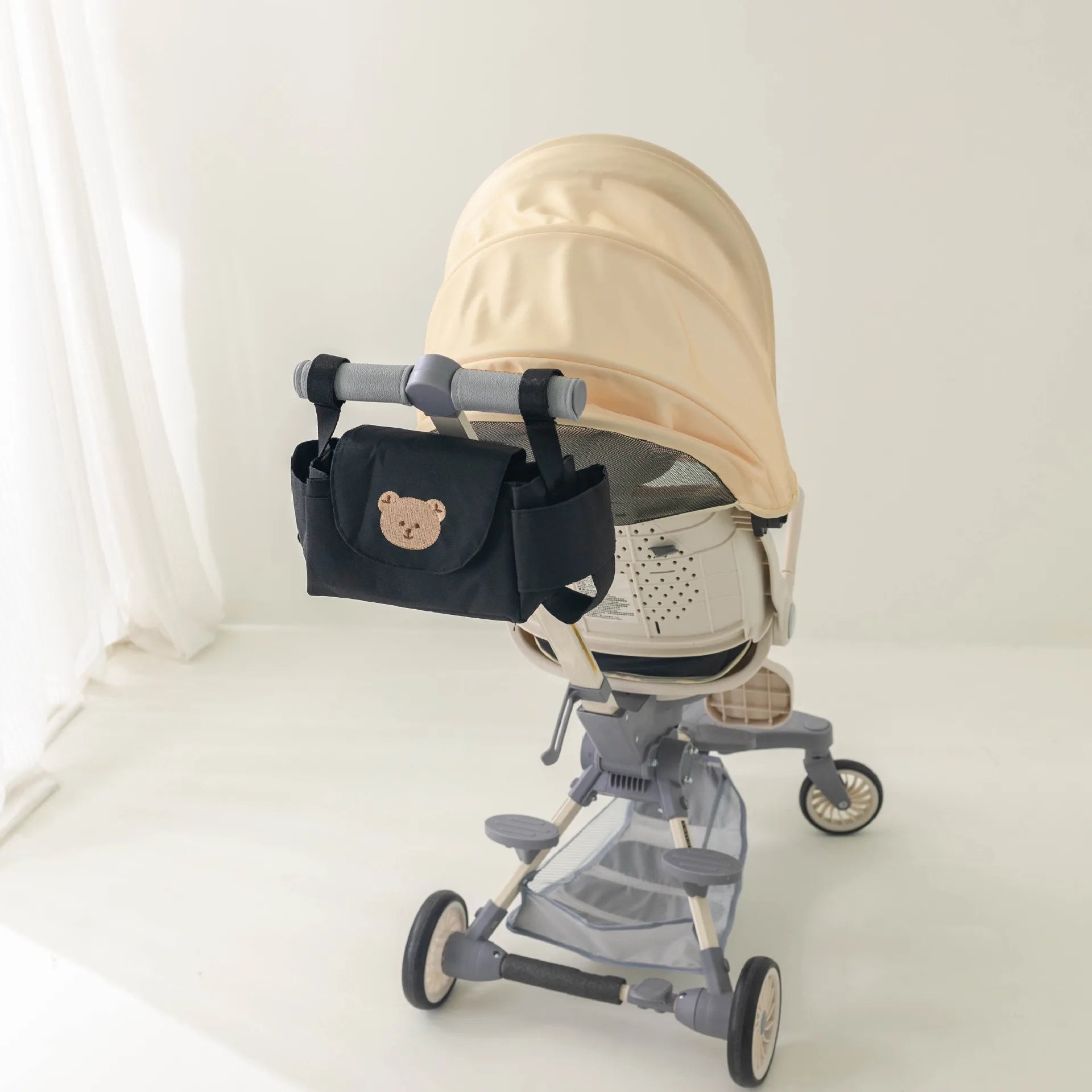 Kinderwagen - Organizer mit Becherhalter - Praktische Aufbewahrungstasche für Buggy & Kinderwagen - KelMix - Shop