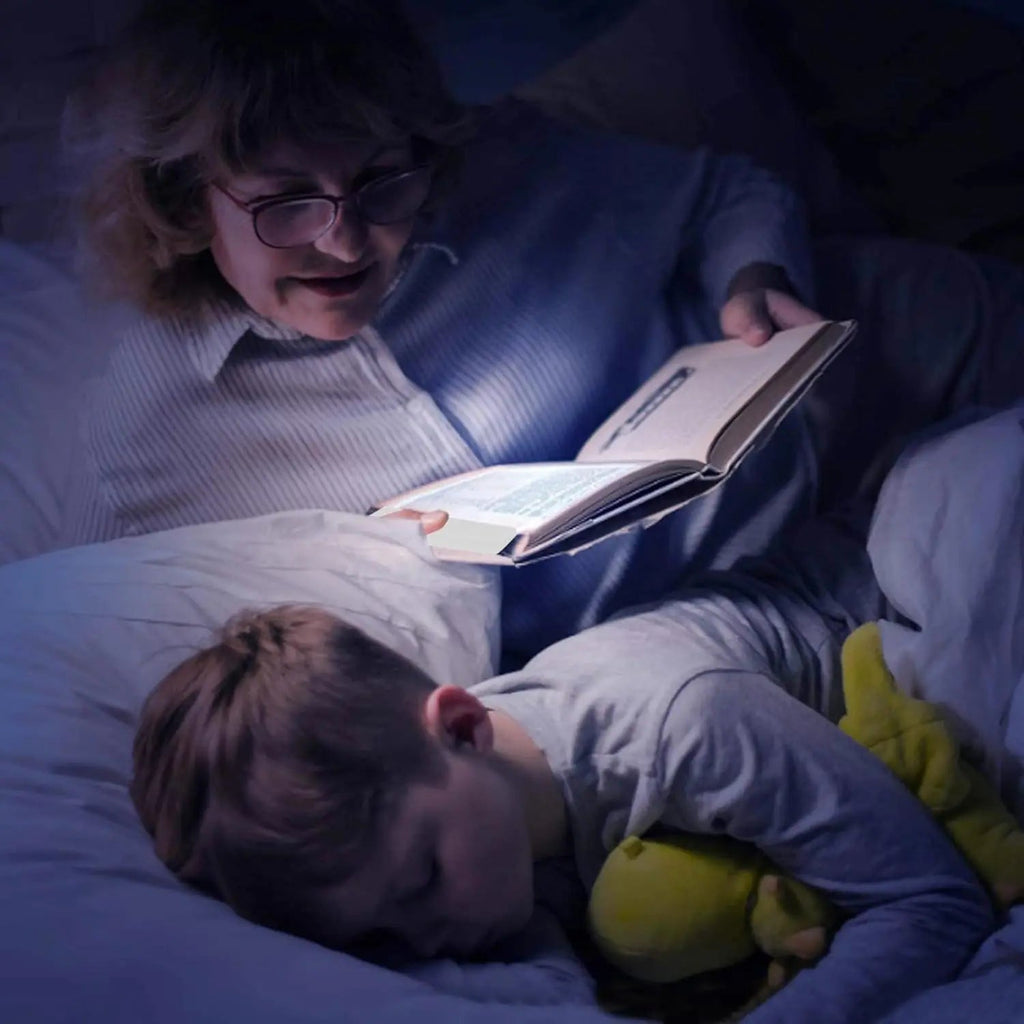 LED Buchlampe Wiederaufladbar - Ultradünne Leselampe für Bett - Kabellose Lesezeichen - Lampe für Nachtlesen - KelMix - Shop