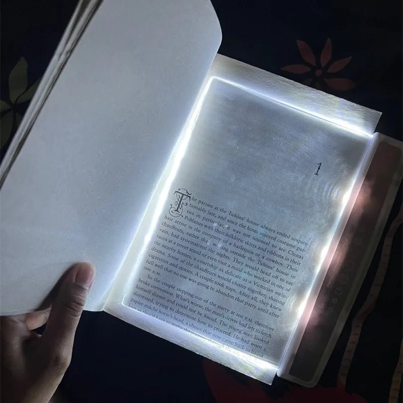 LED Buchlampe Wiederaufladbar - Ultradünne Leselampe für Bett - Kabellose Lesezeichen - Lampe für Nachtlesen - KelMix - Shop