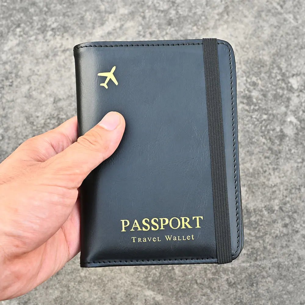 Luxus Designer Reisepass - Halter mit AirTag - Fach – Elegante Reisepass - Hülle für die ganze Familie - KelMix - Shop