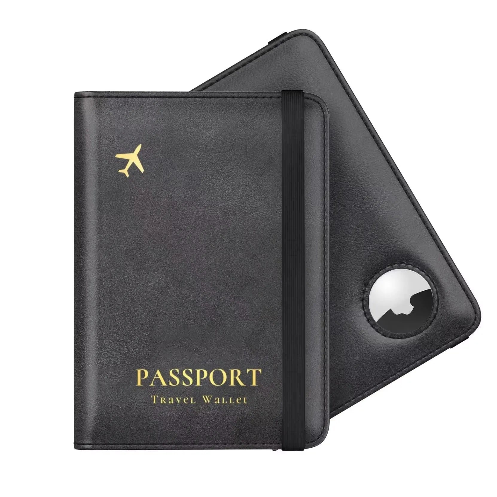 Luxus Designer Reisepass - Halter mit AirTag - Fach – Elegante Reisepass - Hülle für die ganze Familie - KelMix - Shop