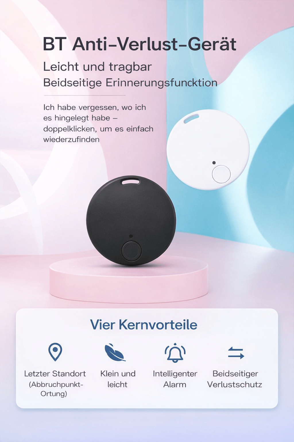 Mini GPS - Tracker für Fahrzeuge - Anti - Verlust Ortungsgerät mit Bluetooth - KelMix - Shop